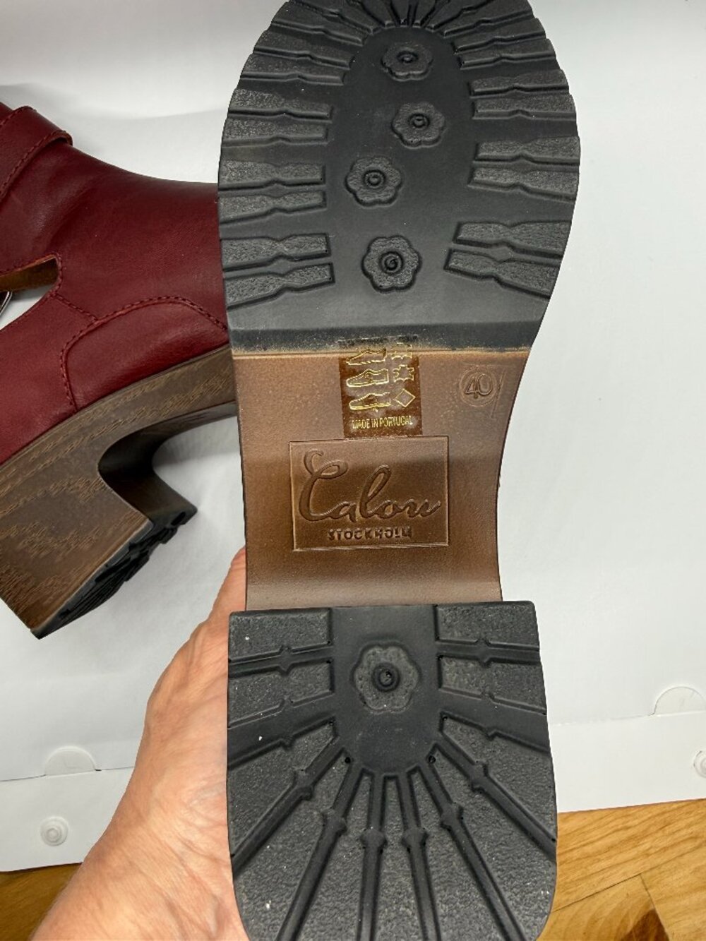 Calou Boots (new) maroon size 9 - Picture 5 of 7